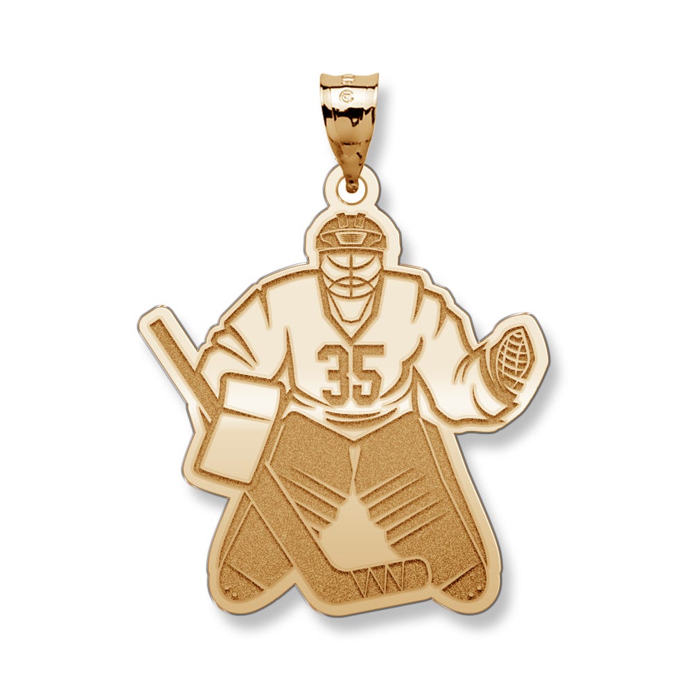 Custom Hockey Goalie Pendant