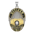 Personalized Louisville Kentucky Police Badge with Your Rank and Number