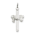 Sterling Silver Draped Cross Charm