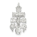 Sterling Silver Cara Vaca Crucifix Pendant