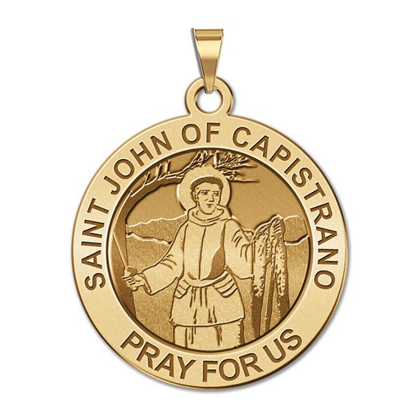 Saint Capistrano Round Religious Medal