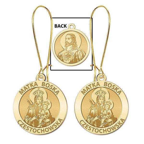 Matka Boska Double-Sided Earrings