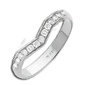 14K White Aa Diamond Wedding Band