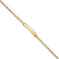 Custom Engraved 14K Gold Women's Curb Link ID Bracelet