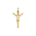 14K Yellow Gold Crucifix Charm