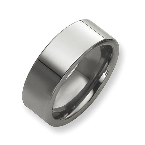 Tungsten Flat Approx. 0.31 Inch Polished Wedding Band