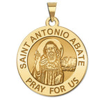 Saint Anthony Abate Round Medal