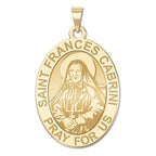 Saint Frances Cabrini Oval Religious Medal