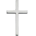 14K White Gold Cross Pendant