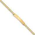 Custom Engraved 14K Gold Women's Curb Link ID Bracelet