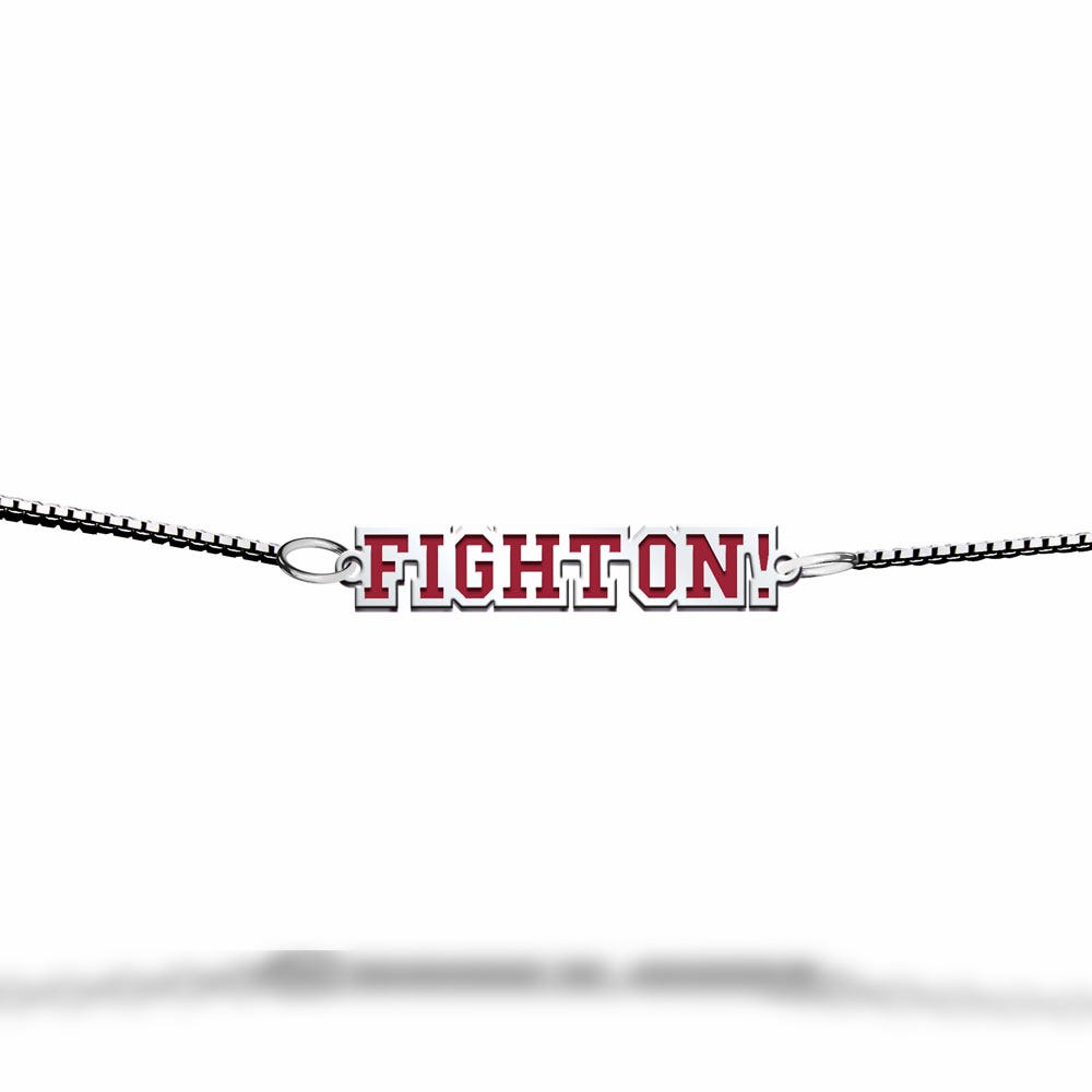 Usc Color Enamel Block Fight On Bracelet