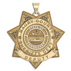 Personalized 7-Point Star Tennessee Sheriff Badge with Rank, Number & Dept.