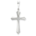 White Gold Passion Cross Pendant