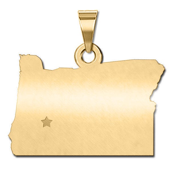 Personalized Oregon Pendant or Charm