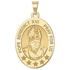 Pope Benedict Xvi Oval Religious Medal