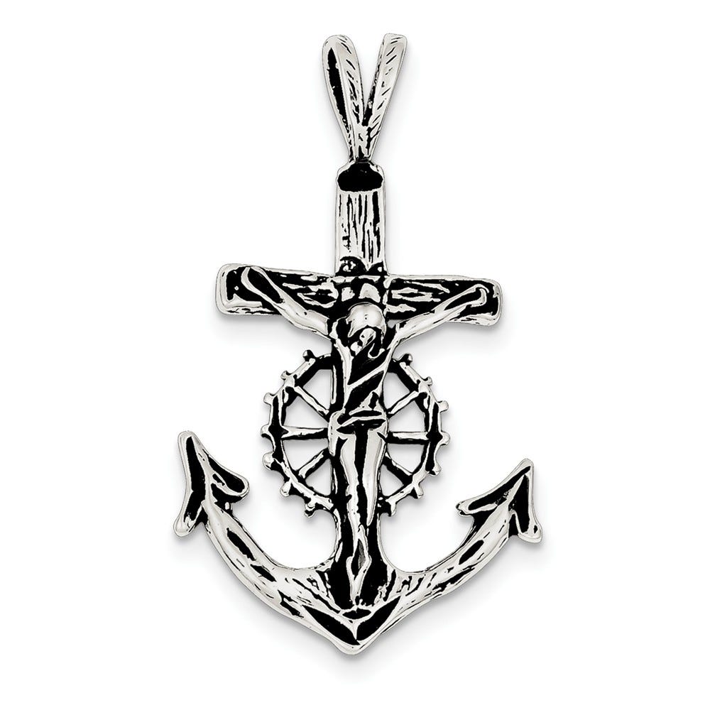 Antiqued Mariner Crucifix Charm