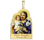 Saint Joseph Outlined Religious Medal "Color