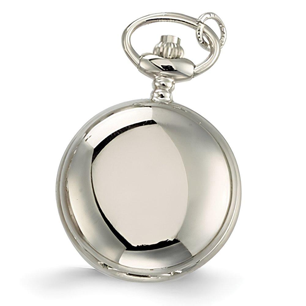 Charles Hubert Women's Chrome Tone Polished Necklace Watch