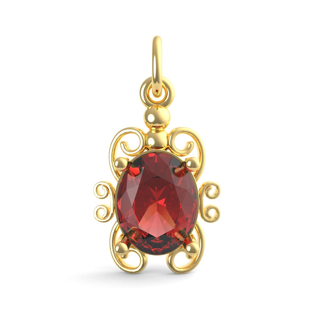 Filigree January Stone Charm(4764-001)