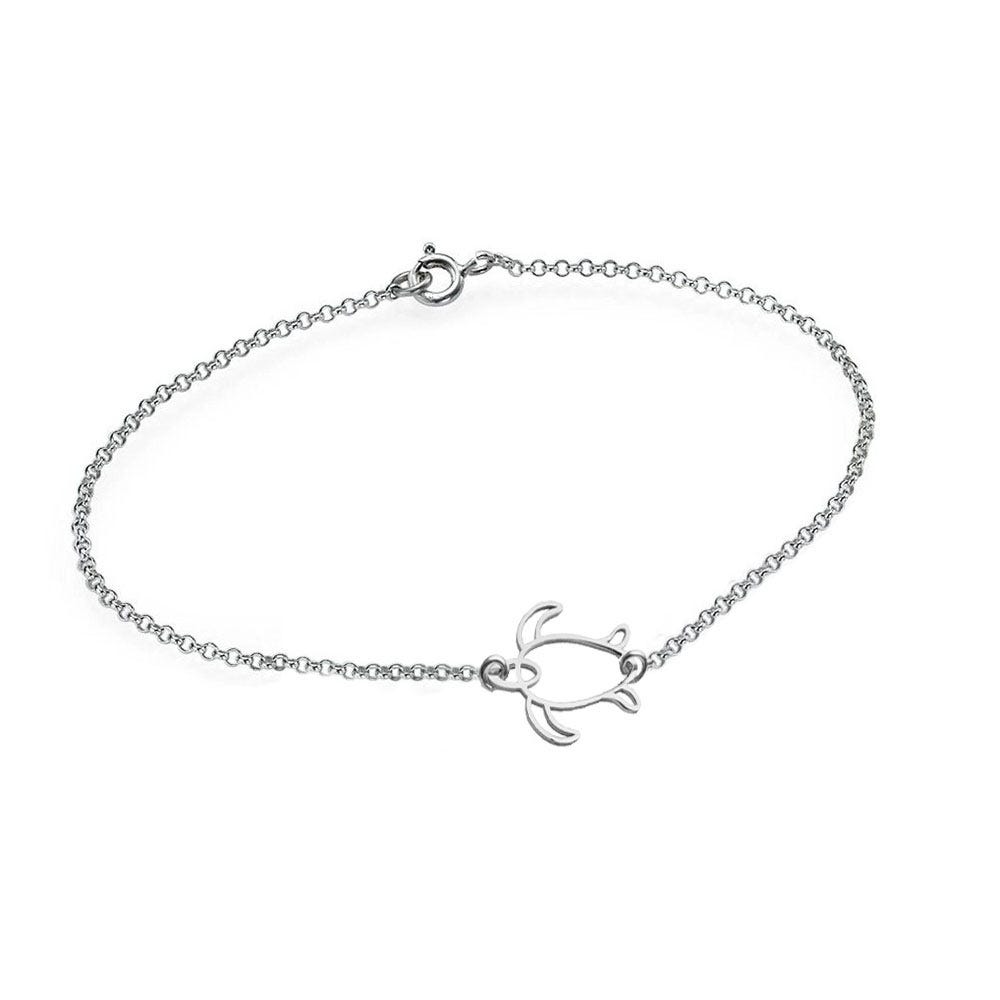 Sleek Sea Turtle Anklet