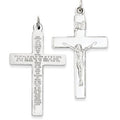 Sterling Silver Or Stainless Steel Crucifix Pendant