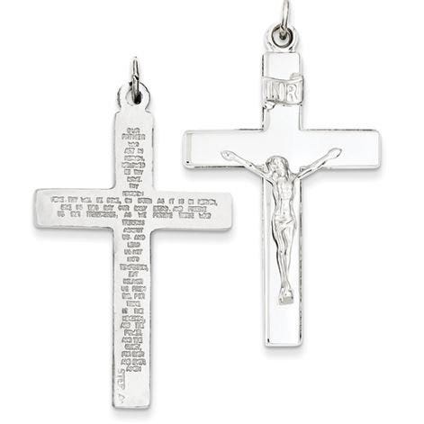 Sterling Silver Or Stainless Steel Crucifix Pendant
