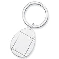 Engravable Sterling Silver Keychain