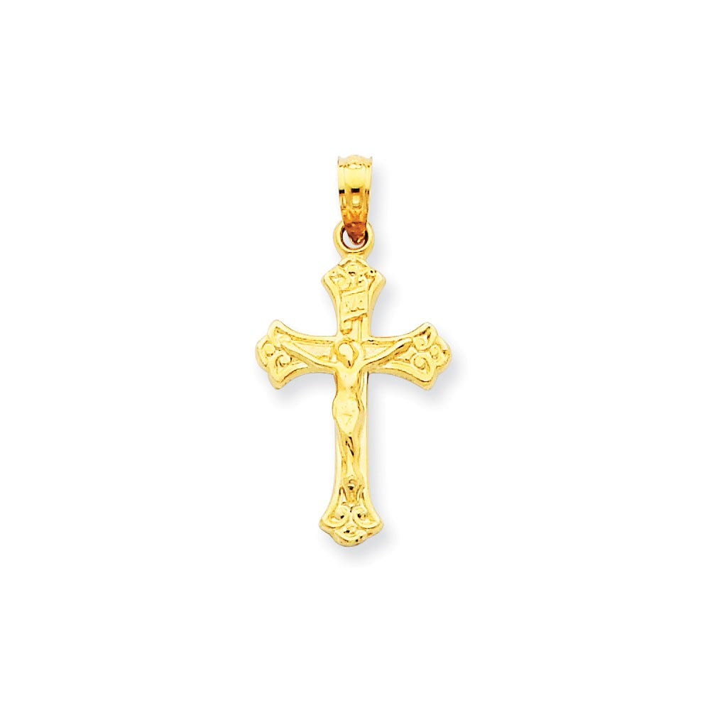 14K Inri Crucifix Charm