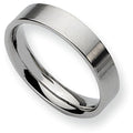 Stainless Steel Flat Approx. 0.20 Inch Brushed Wedding Band