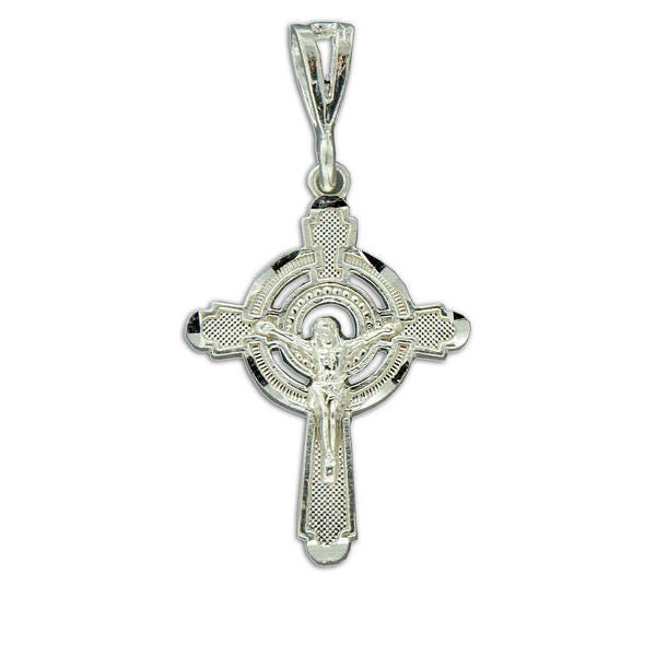 Sterling Silver Or Stainless Steel Crucifix Cross Pendant