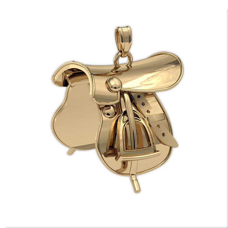 Equestrian Horse Saddle Horse Jewelry Charm