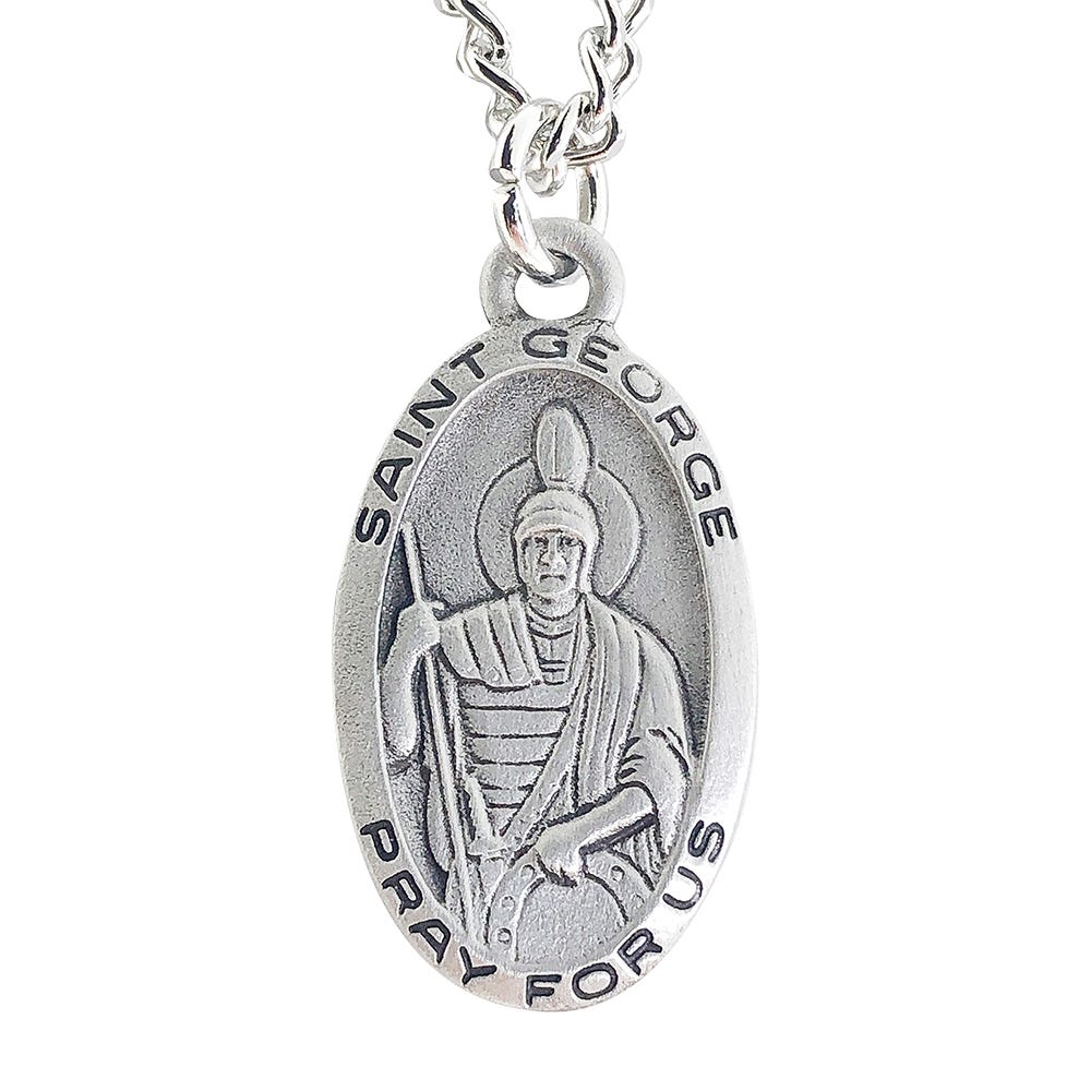 Saint George with 24 Inch Endless Curb Chain