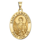 Saint Camerinus Oval Religious Medal