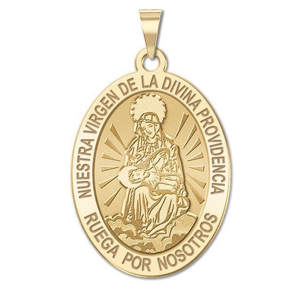 Nuestra Vigen De La Divina Providencia Oval Medal