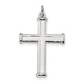 Polished And Satin Cross Pendant