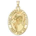 Saint Teresa Of Calcutta - Oval Religious Medal