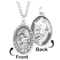 Sterling Silver Saint Sebastian Basketball Medal