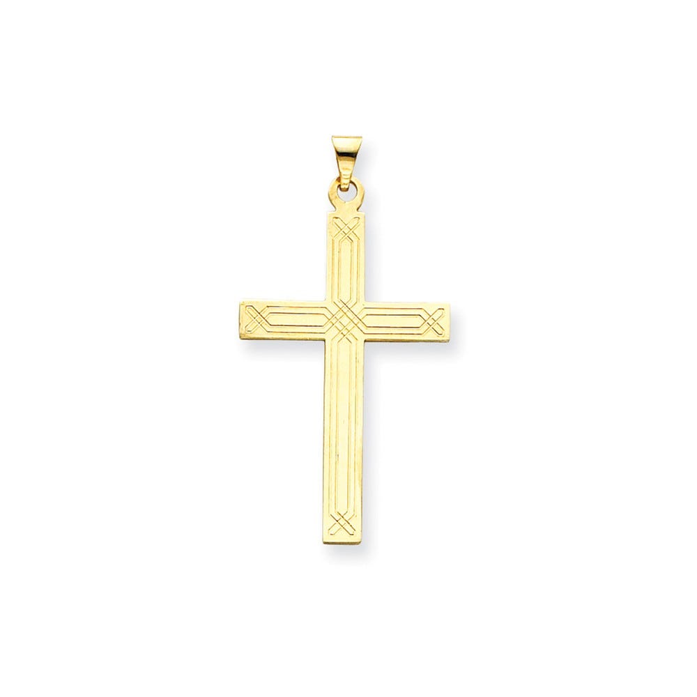 14K Yellow Gold Cross Pendant