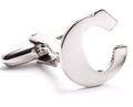 Genuine Sterling Silver Letter "C" Cufflinks