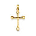 Cross With Triangle Tips Pendant