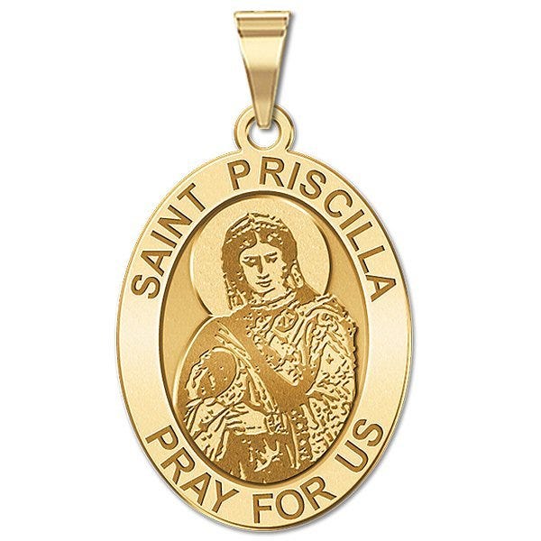 Saint Priscilla Medal Oval