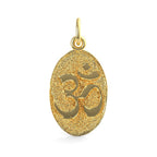 Yoga Symbol Oval Disc Charm
