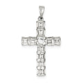 Sterling Silver Cz Cross Pendant