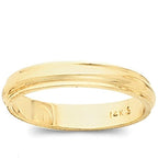 14K Yellow Gold Approx. 0.16 Inch Domed Series Wedding Band