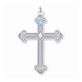 Crystal Family Top-Stone Cross Pendant