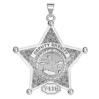 Personalized Florida Sheriff Badge with Rank, Number & Dept.