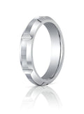 Cobalt Chrome Beveled Edgecomfort Fit Approx. 0.20 Inch Wedding Band
