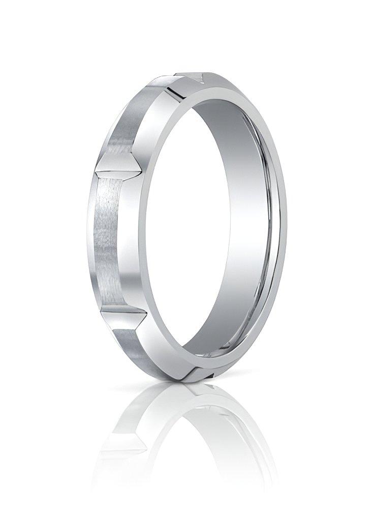 Cobalt Chrome Beveled Edgecomfort Fit Approx. 0.20 Inch Wedding Band