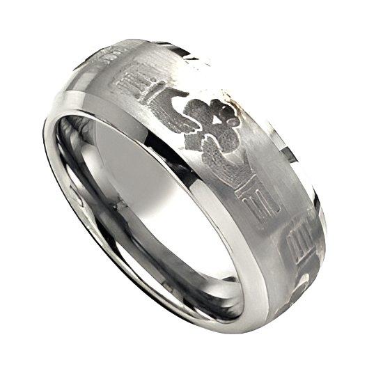 Tungsten Approx. 0.31 Inch Brushed and Polished Wedding Band
