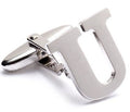 Genuine Sterling Silver Letter "U" Cufflinks